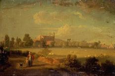 A View of Eton from the Playing Fields, 1822-Edmund Bristow-Giclee Print