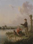 A View of Eton from the Playing Fields, 1822-Edmund Bristow-Giclee Print