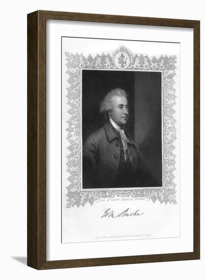 Edmund Burke, Irish Statesman, Author, Orator, Political Theorist, and Philosopher, 19th Century-H Robinson-Framed Giclee Print