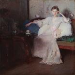 Arrangement in Pink and Gray (Afternoon Tea) (Oil on Canvas)-Edmund Charles Tarbell-Giclee Print