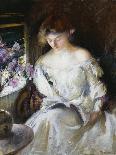 Arrangement in Pink and Gray (Afternoon Tea) (Oil on Canvas)-Edmund Charles Tarbell-Framed Giclee Print