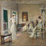 Arrangement in Pink and Gray (Afternoon Tea) (Oil on Canvas)-Edmund Charles Tarbell-Framed Giclee Print