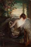 My Wife, Emeline, in a Garden-Edmund Charles Tarbell-Giclee Print