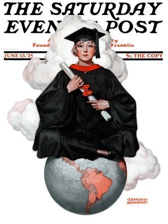 "Graduate on Top of the World," Saturday Evening Post Cover, June 13, 1925