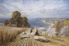 An Extensive Landscape with Harvesters, 1873-Edmund George Warren-Giclee Print