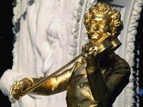 Monument to Johann Strauss, 1921, Neo-Baroque Marble Sculpture-Edmund Hellmer-Stretched Canvas