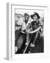 Edmund Hillary and Nepalese Sherpa Guide Tenzing Norgay Sitting Together-James Burke-Framed Premium Photographic Print