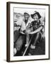 Edmund Hillary and Nepalese Sherpa Guide Tenzing Norgay Sitting Together-James Burke-Framed Premium Photographic Print