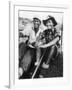 Edmund Hillary and Nepalese Sherpa Guide Tenzing Norgay Sitting Together-James Burke-Framed Premium Photographic Print