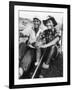 Edmund Hillary and Nepalese Sherpa Guide Tenzing Norgay Sitting Together-James Burke-Framed Premium Photographic Print