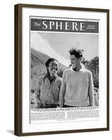 Edmund Hillary and Tensing-null-Framed Photographic Print