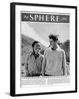 Edmund Hillary and Tensing-null-Framed Photographic Print