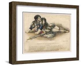 Edmund Kean English Actor in the Role of Shakespeare's Richard III-W. Gear-Framed Art Print