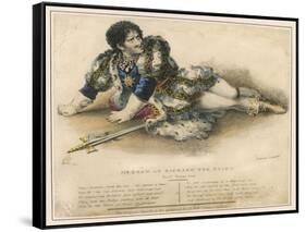 Edmund Kean English Actor in the Role of Shakespeare's Richard III-W. Gear-Framed Stretched Canvas