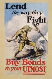 Lend the Way They Fight Poster-Edmund M. Ashe-Framed Giclee Print