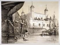 Ship in the East India Docks, London, C1840-Edmund Patten-Framed Giclee Print