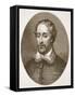Edmund Spenser, from an Engraving by G. Vertue-English School-Framed Stretched Canvas