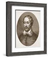 Edmund Spenser, from an Engraving by G. Vertue-English School-Framed Giclee Print