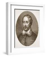 Edmund Spenser, from an Engraving by G. Vertue-English School-Framed Giclee Print