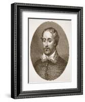 Edmund Spenser, from an Engraving by G. Vertue-English School-Framed Giclee Print