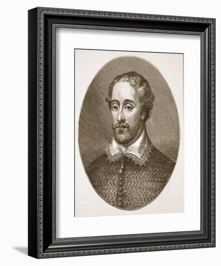 Edmund Spenser, from an Engraving by G. Vertue-English School-Framed Giclee Print