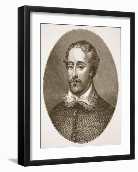 Edmund Spenser, from an Engraving by G. Vertue-English School-Framed Giclee Print