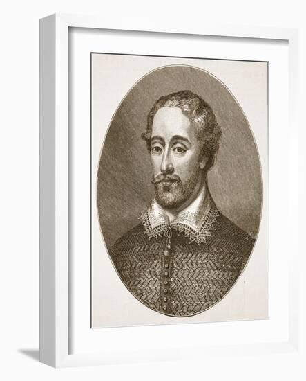 Edmund Spenser, from an Engraving by G. Vertue-English School-Framed Giclee Print