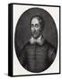 Edmund Spenser - portrait-George Vertue-Framed Stretched Canvas