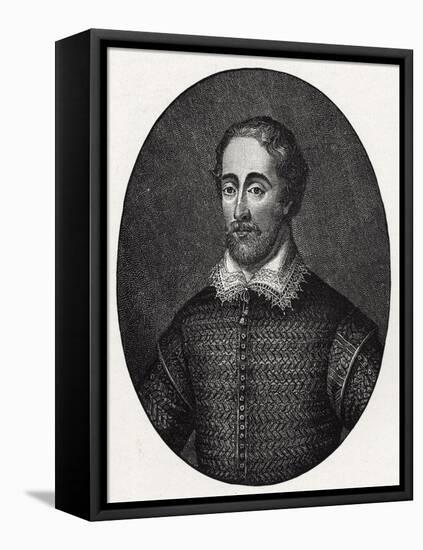 Edmund Spenser - portrait-George Vertue-Framed Stretched Canvas