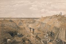 'The town, forts and harbours of Sebastopol', 1854-Edmund Walker-Framed Stretched Canvas