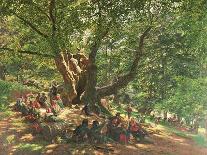 Robin Hood and His Merry Men in Sherwood Forest, 1859-Edmund Warren George-Framed Premium Giclee Print