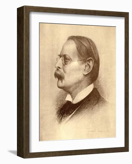 Edmund William Gosse, English Poet, Author and Critic, 1913-Frank Dicksee-Framed Giclee Print