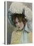 Edna May in Bonnet-null-Stretched Canvas