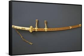 Edo Period Sword Mount-null-Framed Stretched Canvas