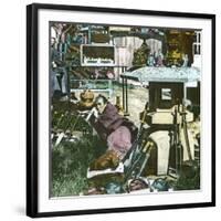 Edo (Present Tokyo, Japan), Bazaar Circa 1860-Leon, Levy et Fils-Framed Photographic Print