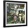 Edo (Present Tokyo, Japan), Bazaar Circa 1860-Leon, Levy et Fils-Framed Photographic Print