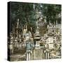 Edo (Present Tokyo, Japan), Cemetery Circa 1860-Leon, Levy et Fils-Stretched Canvas