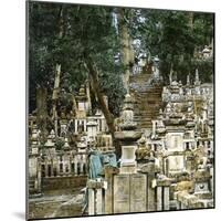 Edo (Present Tokyo, Japan), Cemetery Circa 1860-Leon, Levy et Fils-Mounted Photographic Print