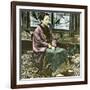 Edo (Present Tokyo, Japan), Japanese Woman Circa 1860-Leon, Levy et Fils-Framed Photographic Print