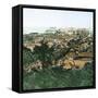 Edo (Present Tokyo, Japan), Panorama of the City Circa 1860-Leon, Levy et Fils-Framed Stretched Canvas