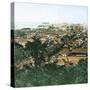 Edo (Present Tokyo, Japan), Panorama of the City Circa 1860-Leon, Levy et Fils-Stretched Canvas