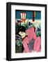 Edo Woman in Iris Patch-null-Framed Giclee Print