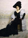 Portrait of Mrs Bruna Pagliano, 1904-Edoardo Gelli-Stretched Canvas