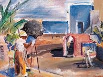 Painters in Ischia-Edoardo Giordano-Framed Giclee Print