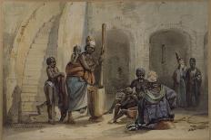 Signare et serviteurs à Gorée-Edouard Auguste Nousveaux-Giclee Print