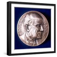 Edouard Branly, French Physicist, 20th Century-J-P Legastelois-Framed Photographic Print