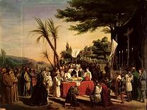 Funeral of Godfrey of Bouillon (circa 1060-1100) in Jerusalem, 23rd July 1100, 1838-Edouard Cibot-Laminated Giclee Print