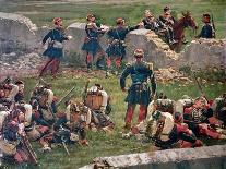 Tsarevich Nicholas Reviewing the Troops-Édouard Detaille-Stretched Canvas