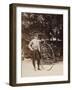 Edouard Eiffel, tenant un bicycle-Alexandre-Gustave Eiffel-Framed Giclee Print