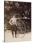 Edouard Eiffel, tenant un bicycle-Alexandre-Gustave Eiffel-Stretched Canvas